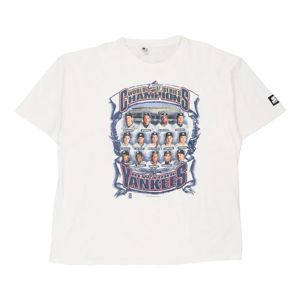 1998 New York Yankees World Series Champions Starter MLB T-Shirt - XL White Cotton