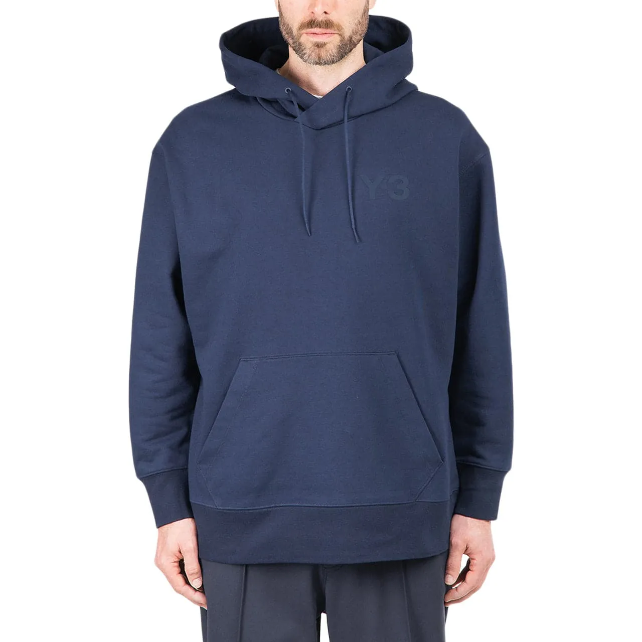 adidas Y-3 Classic Chest Logo Hoodie (Navy)