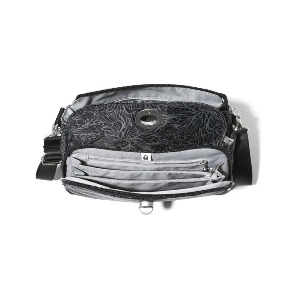 Baggallini Calais Midnight Blossom Crossbody Bag (Women's)