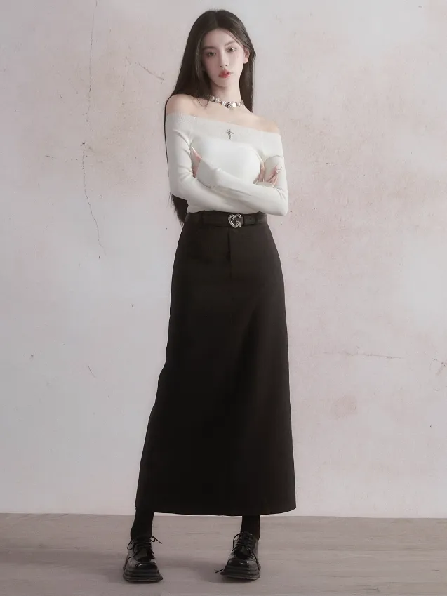 Casual Classic Straight Skirt