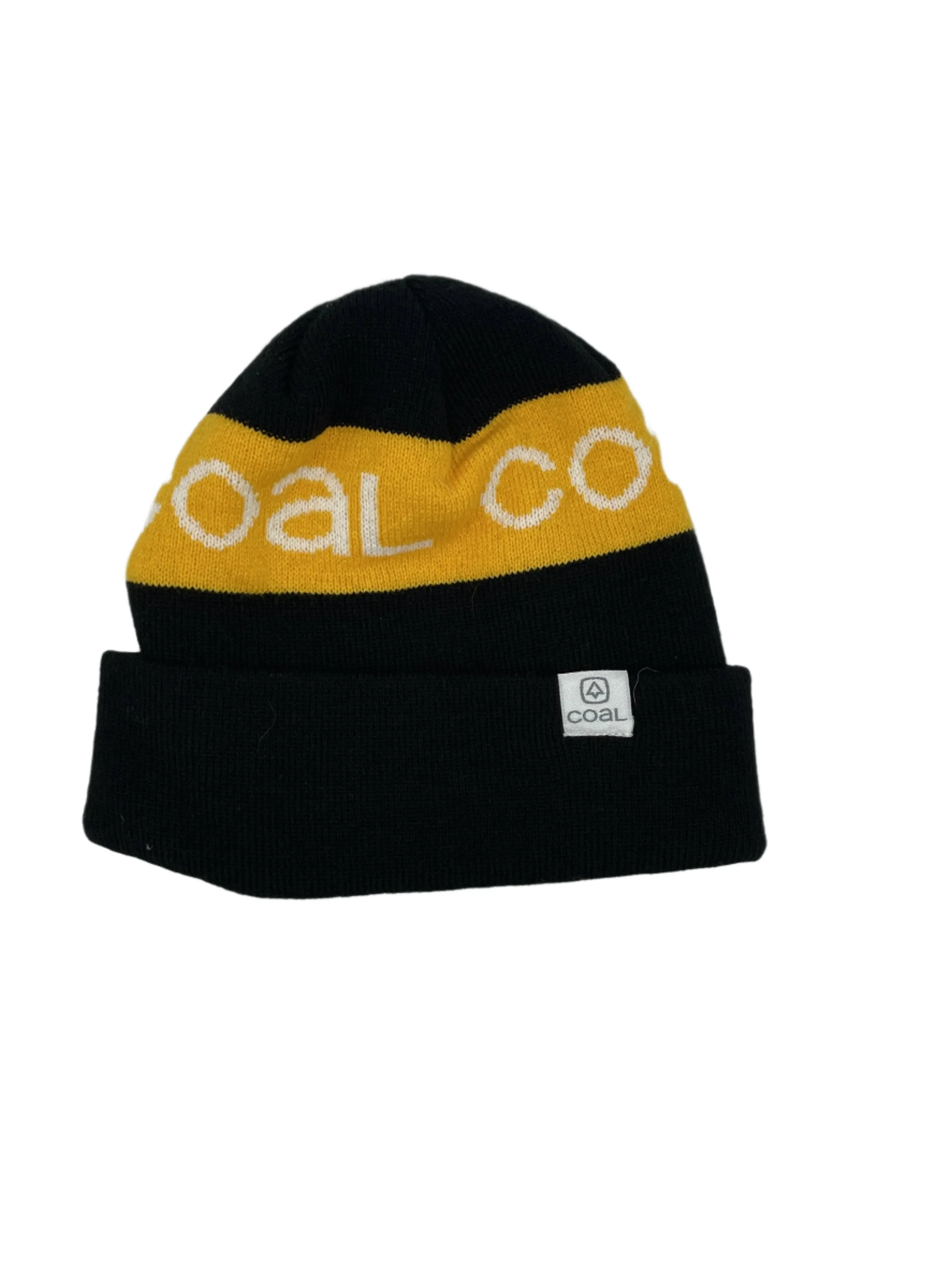 Coal Beanie Yellow Logo
