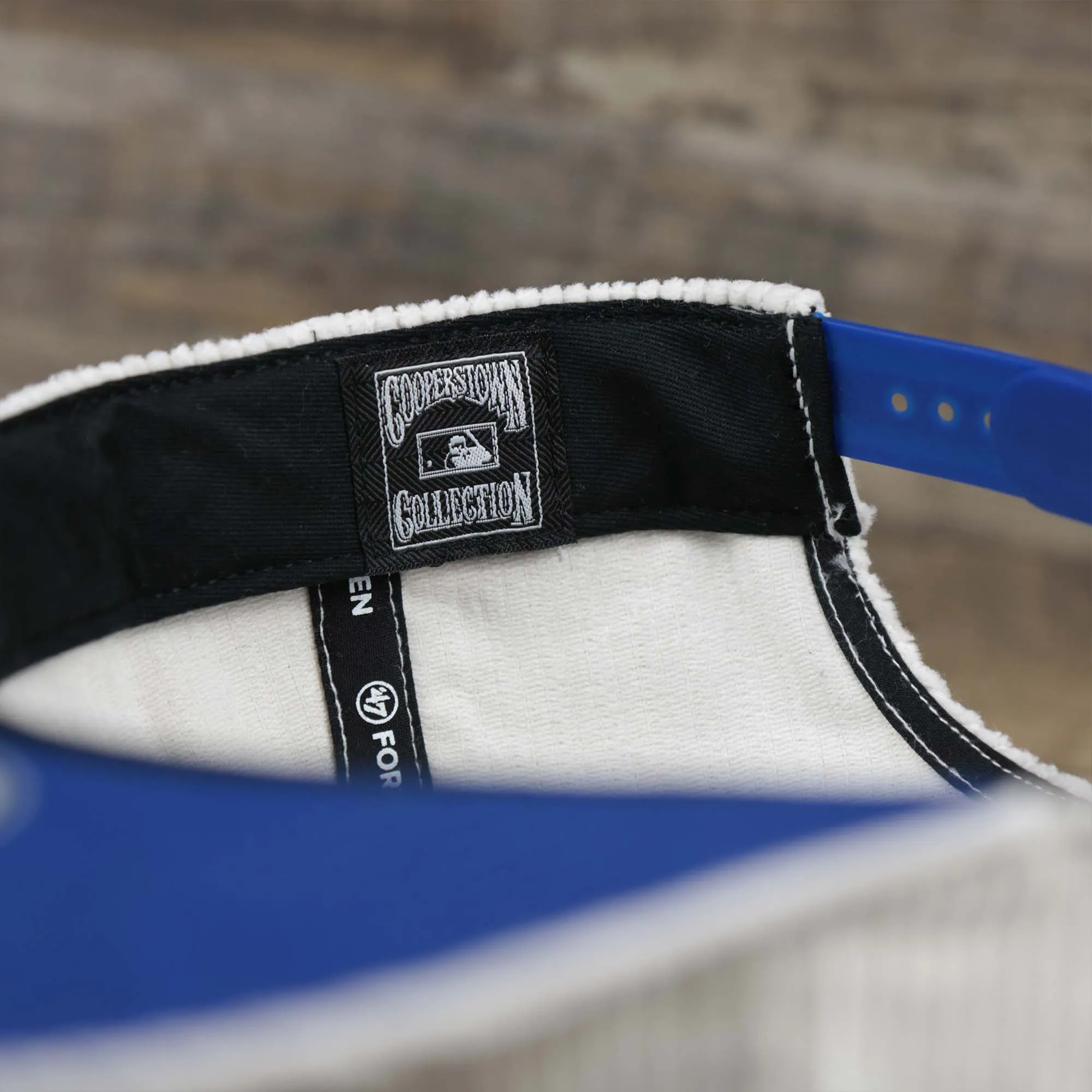Corduroy Philadelphia Athletics Cooperstown Snapback | 47 Brand White