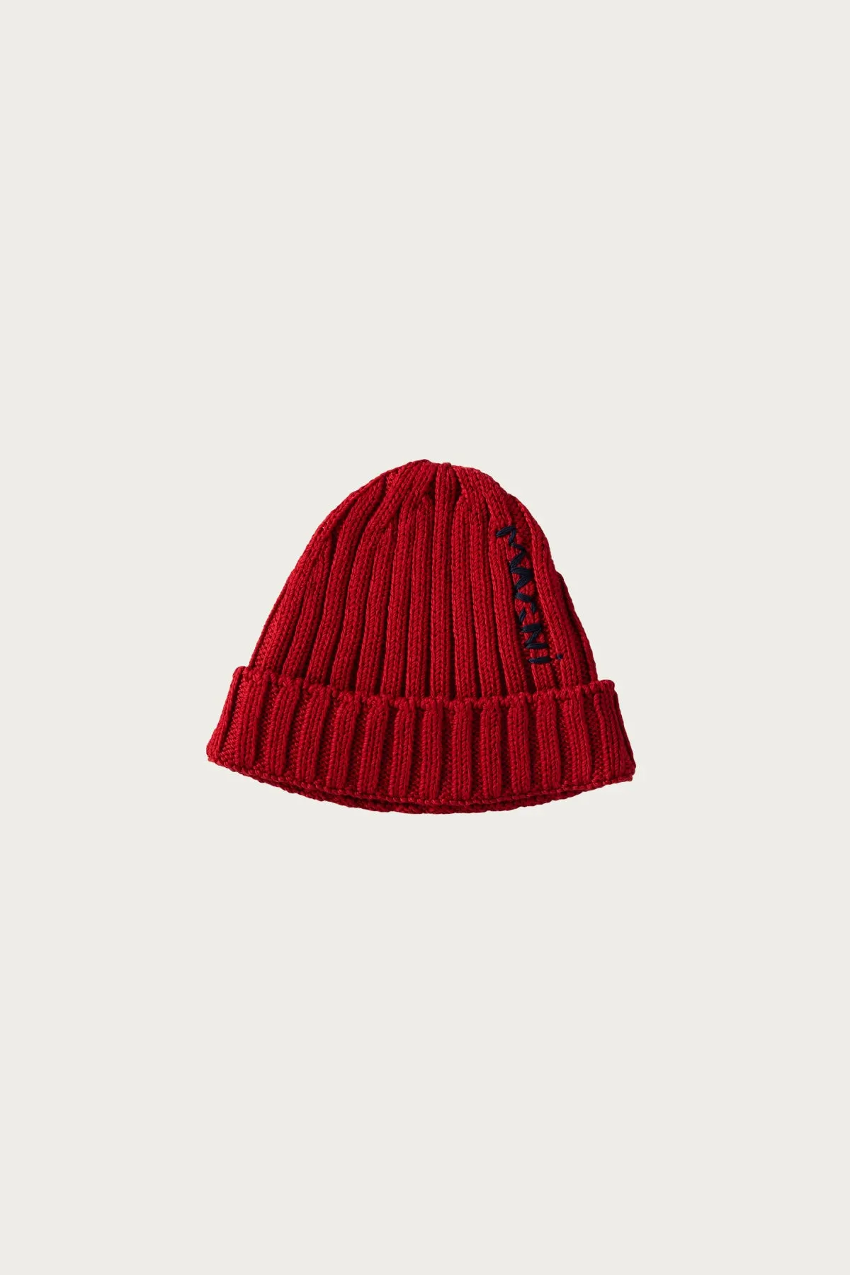 Cotton Cable Beanie - Chilli