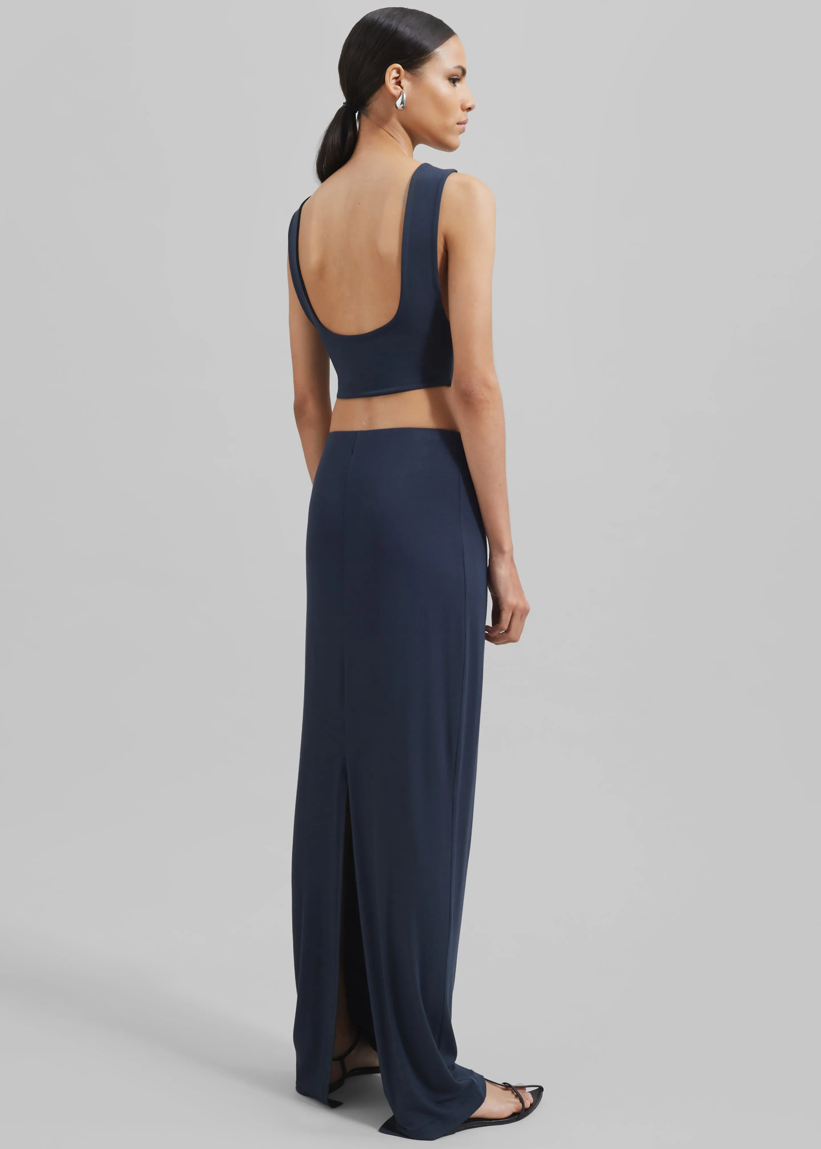 Evangeline Maxi Skirt - Navy