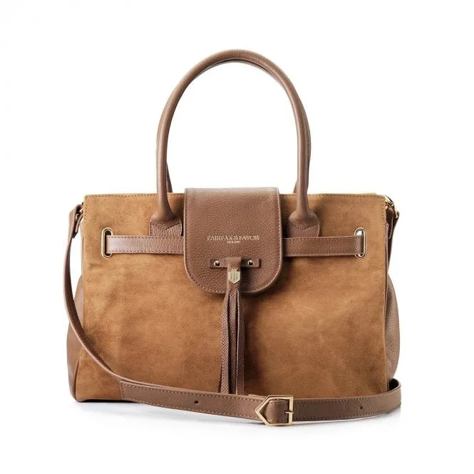 Fairfax & Favor Womens Windsor Handbag in Tan