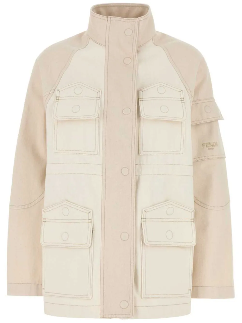 Fendi Denim Parka Coat