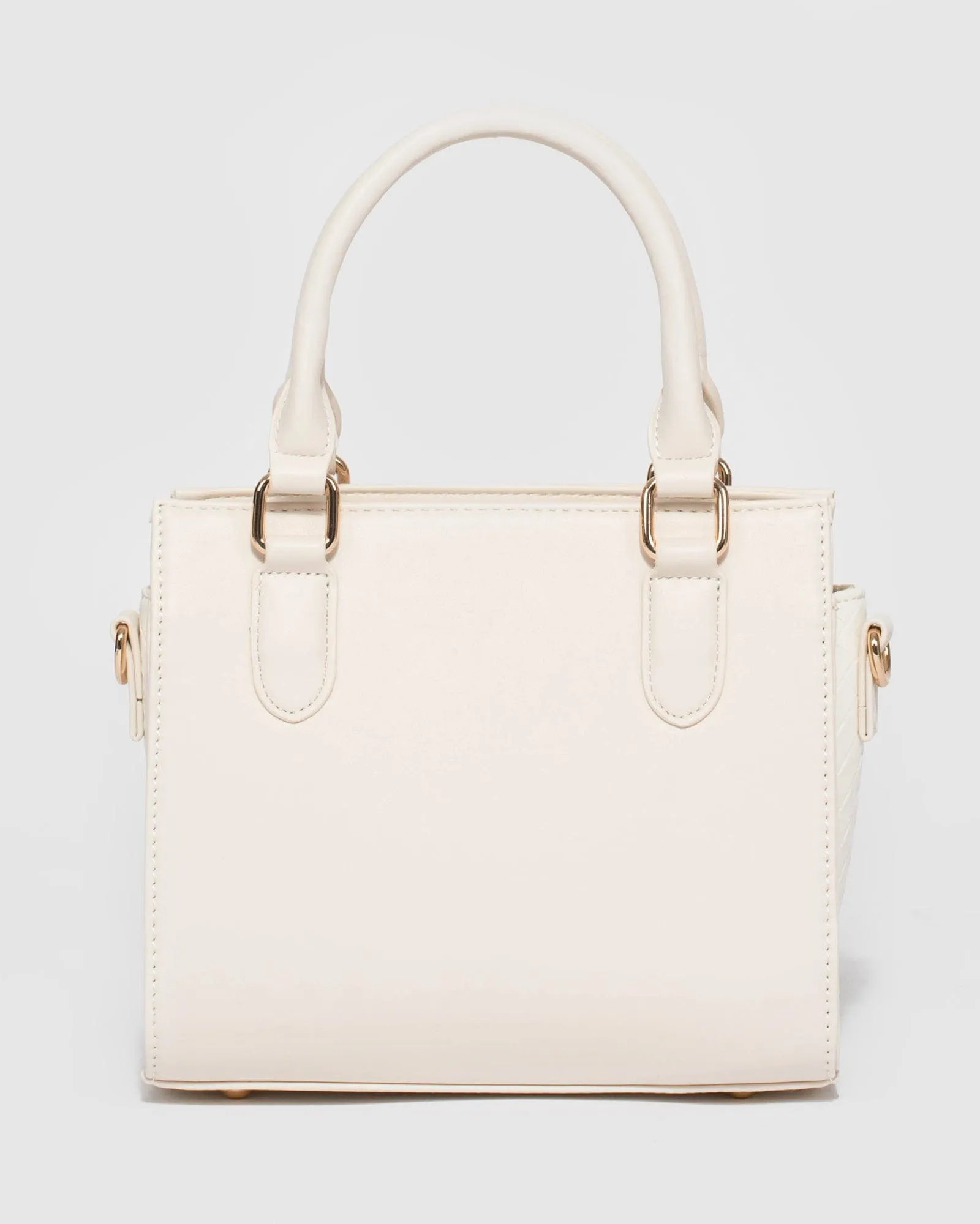 Ivory Sia Panel Tassel Tote Bag