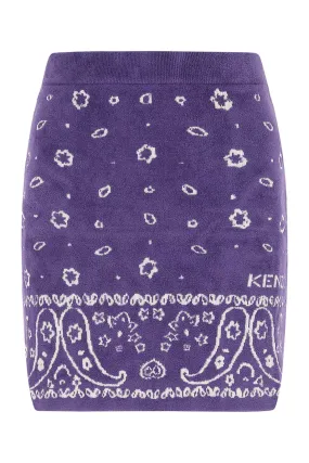 Kenzo Printed Terry Mini Skirt