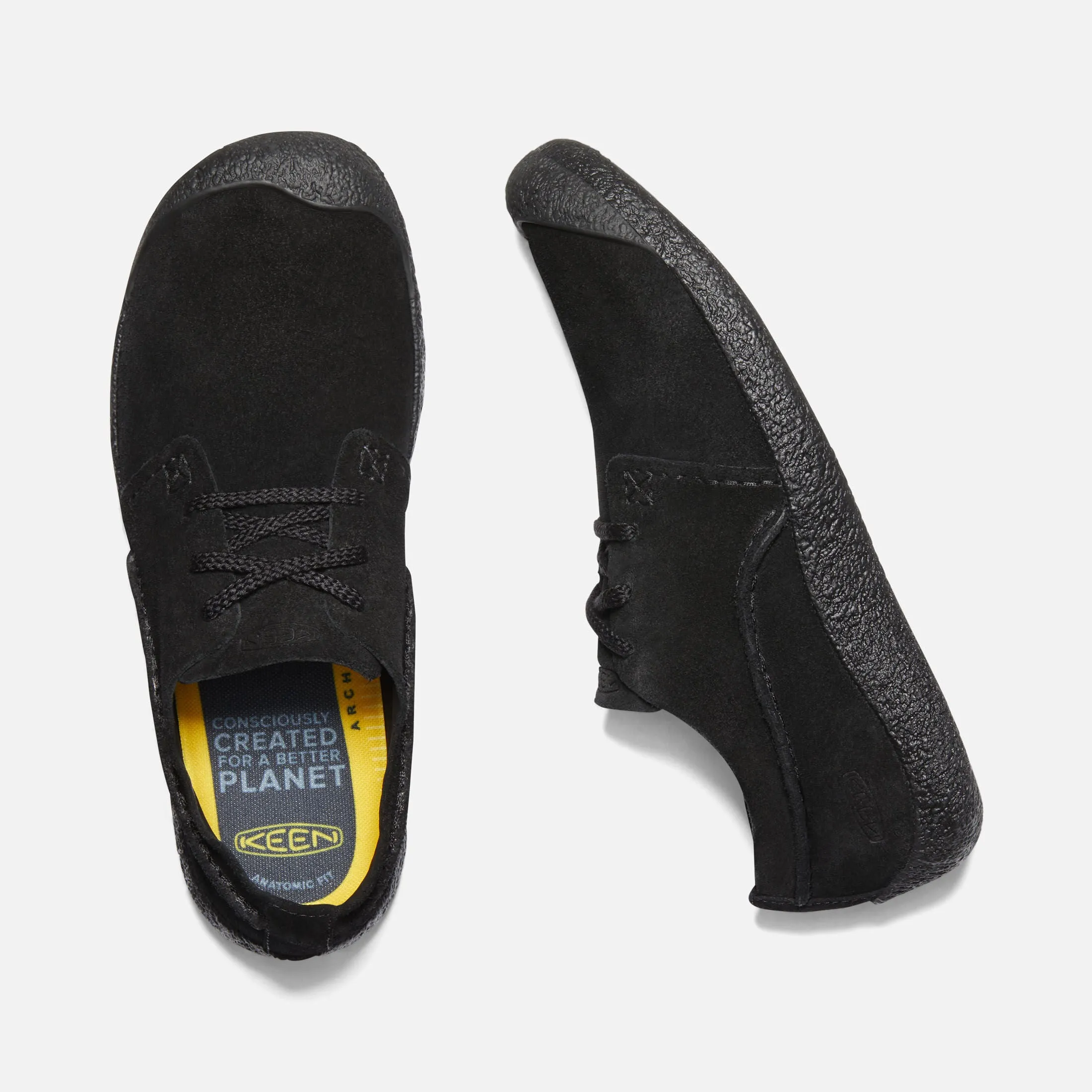  Men's Howser Suede Oxford in Black CLOSEOUTS  