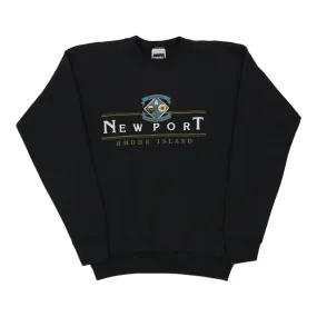 Newport Rhode Island Tultex Sweatshirt - Large Black Cotton