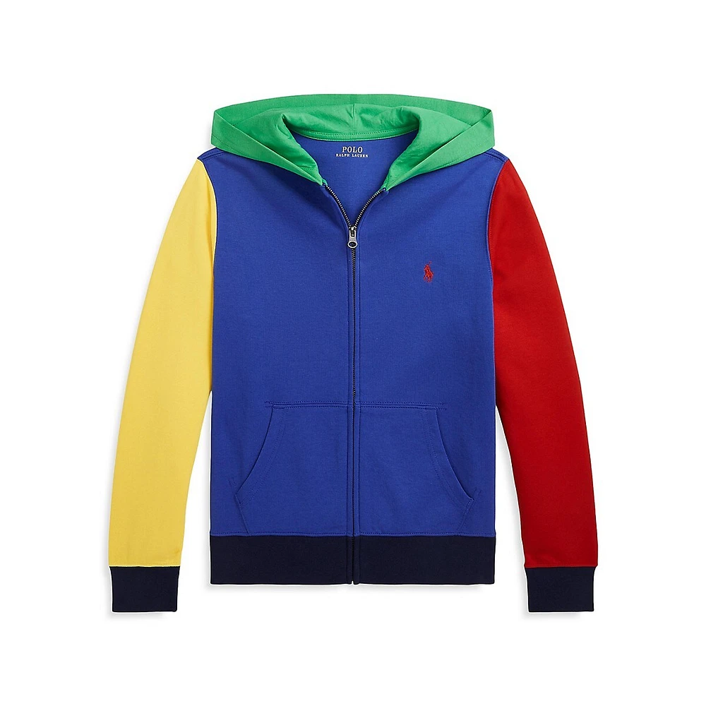 Polo Ralph Lauren Boy's Colourblocked Ombré Zip Hoodie