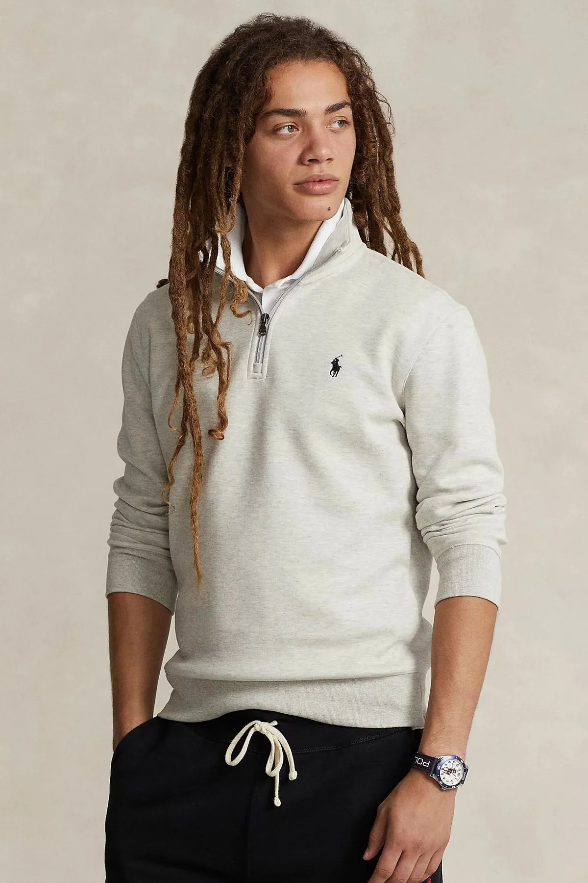 Polo Ralph Lauren Yarm Fermuarl Dik Yaka Sweatshirt