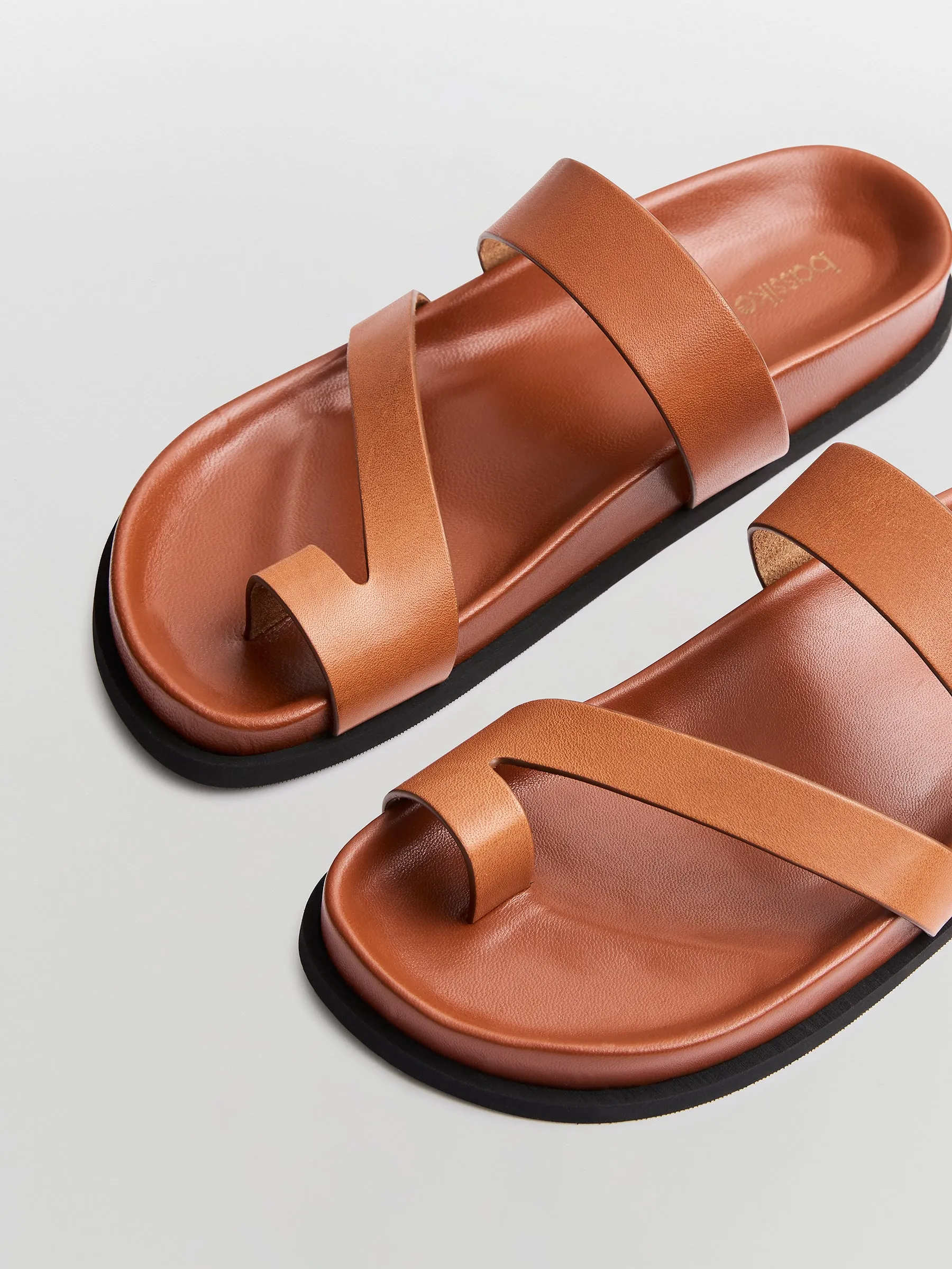 raw leather sandal