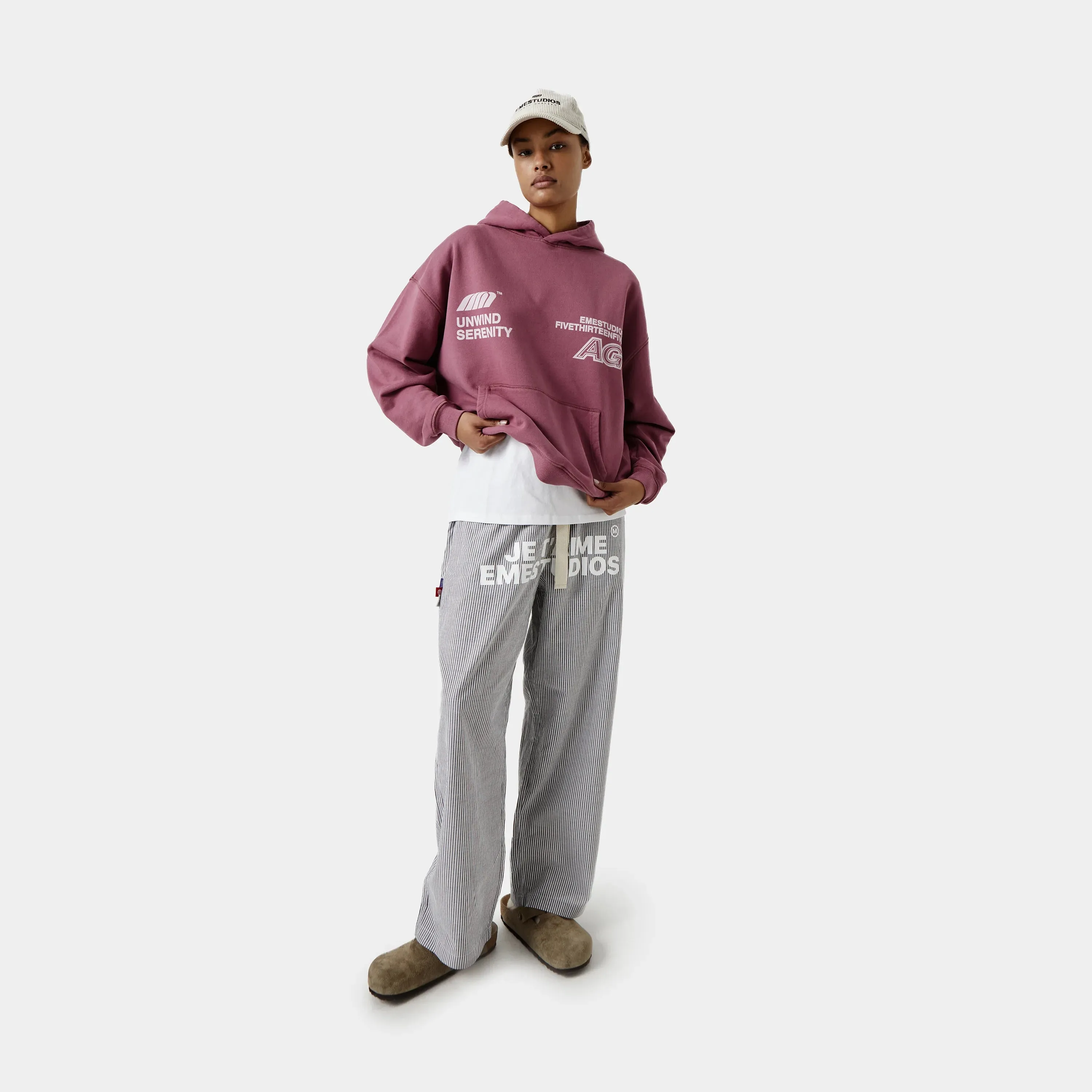 Serenity Burgundy Oversized Hoodie