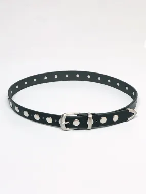 Soft-Buckle Studded Belt