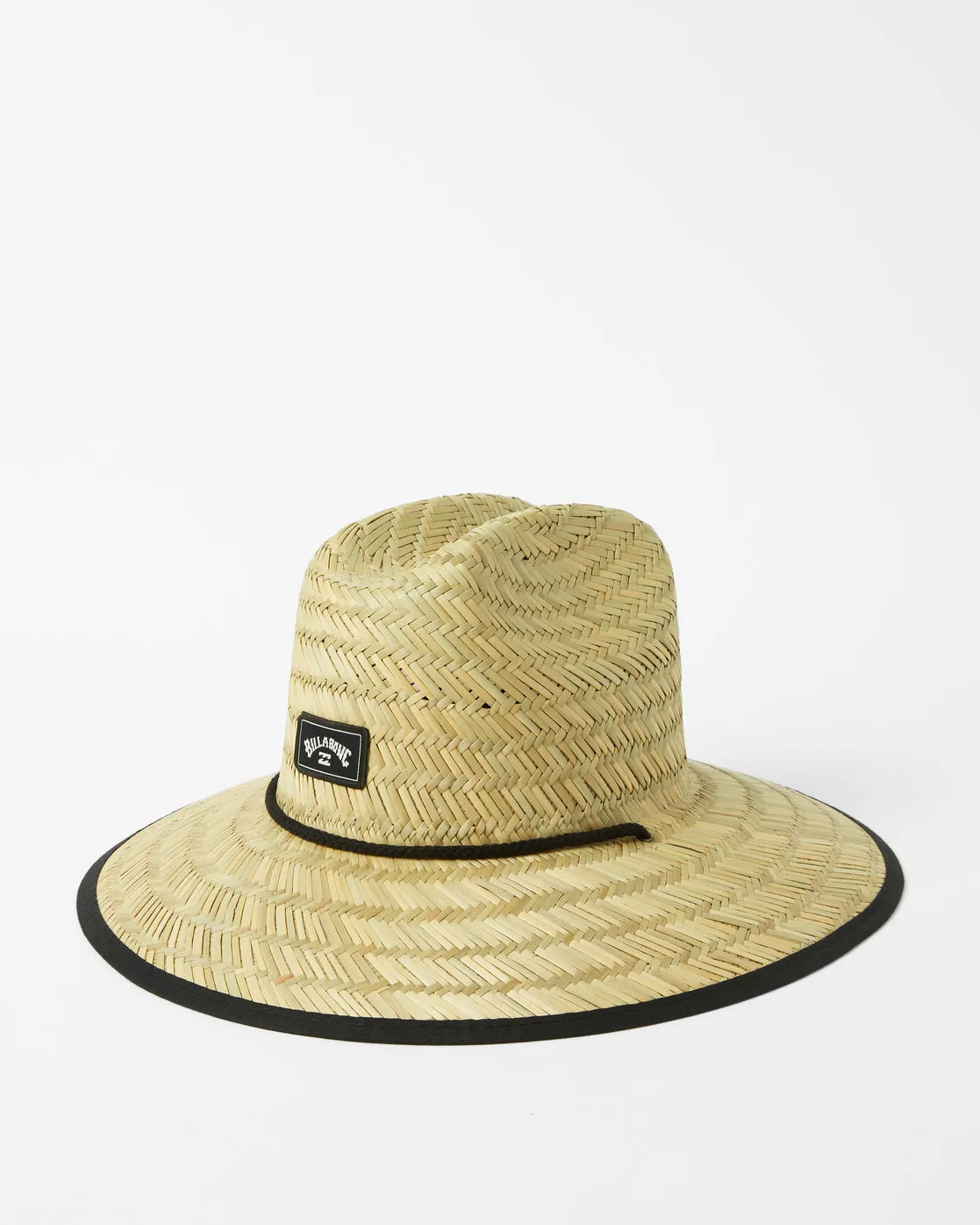 Tides Print Straw Lifeguard Hat - Sunset