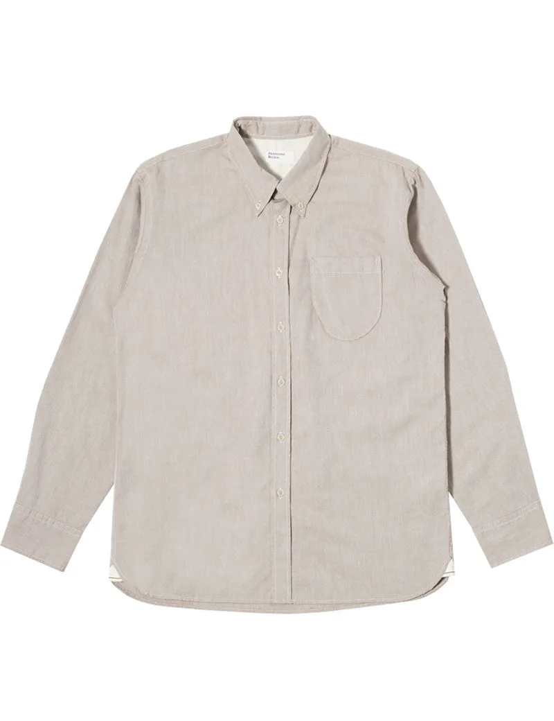 Universal Works Daybrook Organic Oxford Shirt Sand
