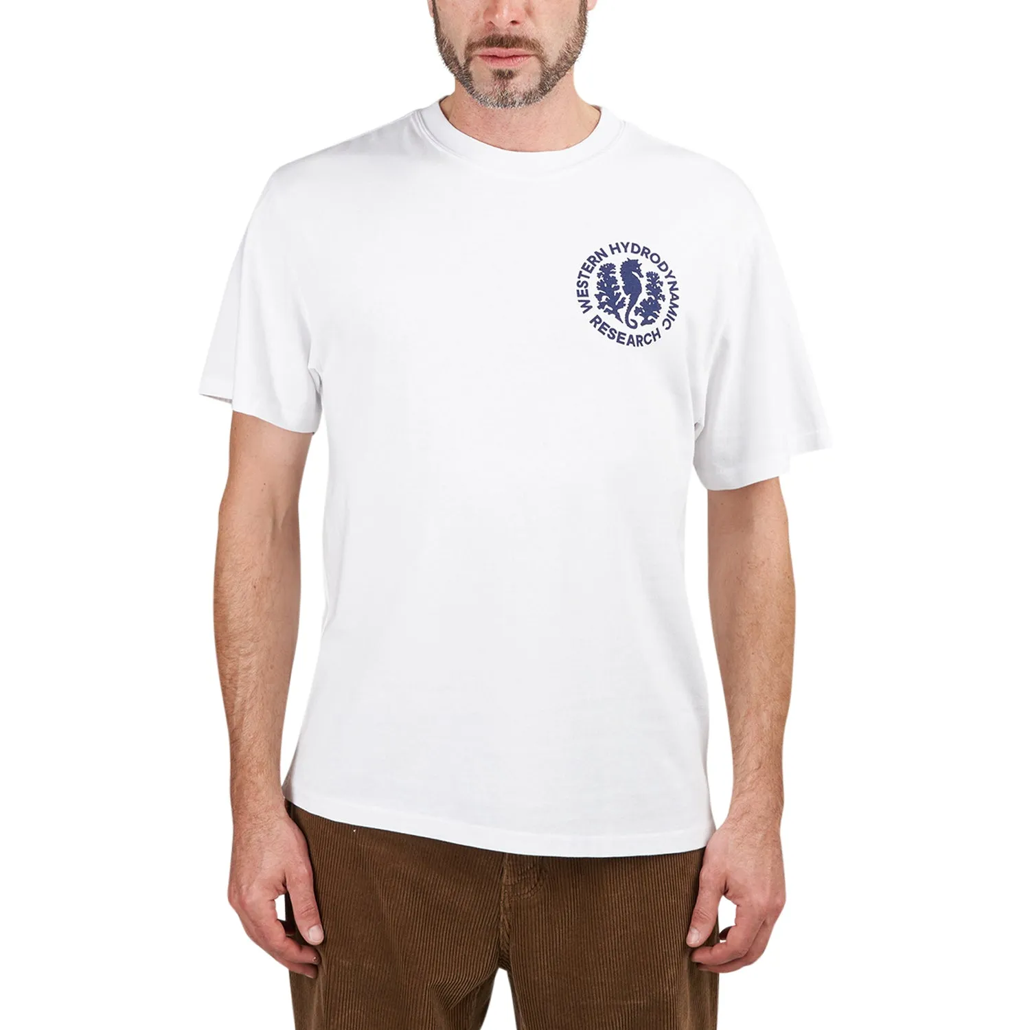 Western Hydrodynamic Research Seahorse Tee (White)