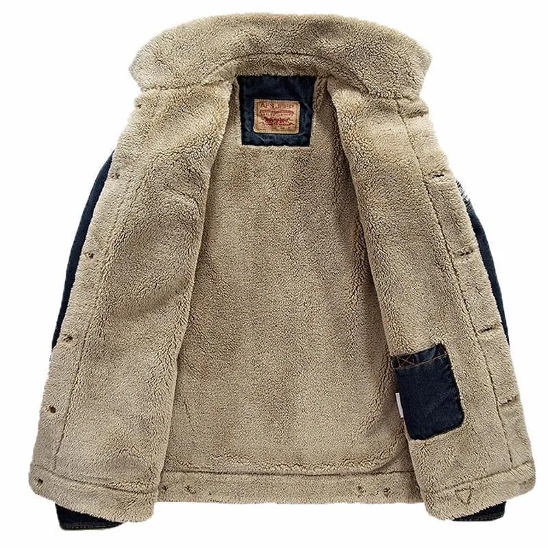 Winter Denim Jeans Jacket For Men