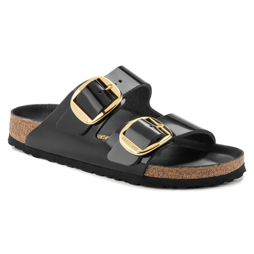 WOMEN'S BIRKENSTOCK ARIZONA BIG BUCKLE | HIGH SHINE BLACK