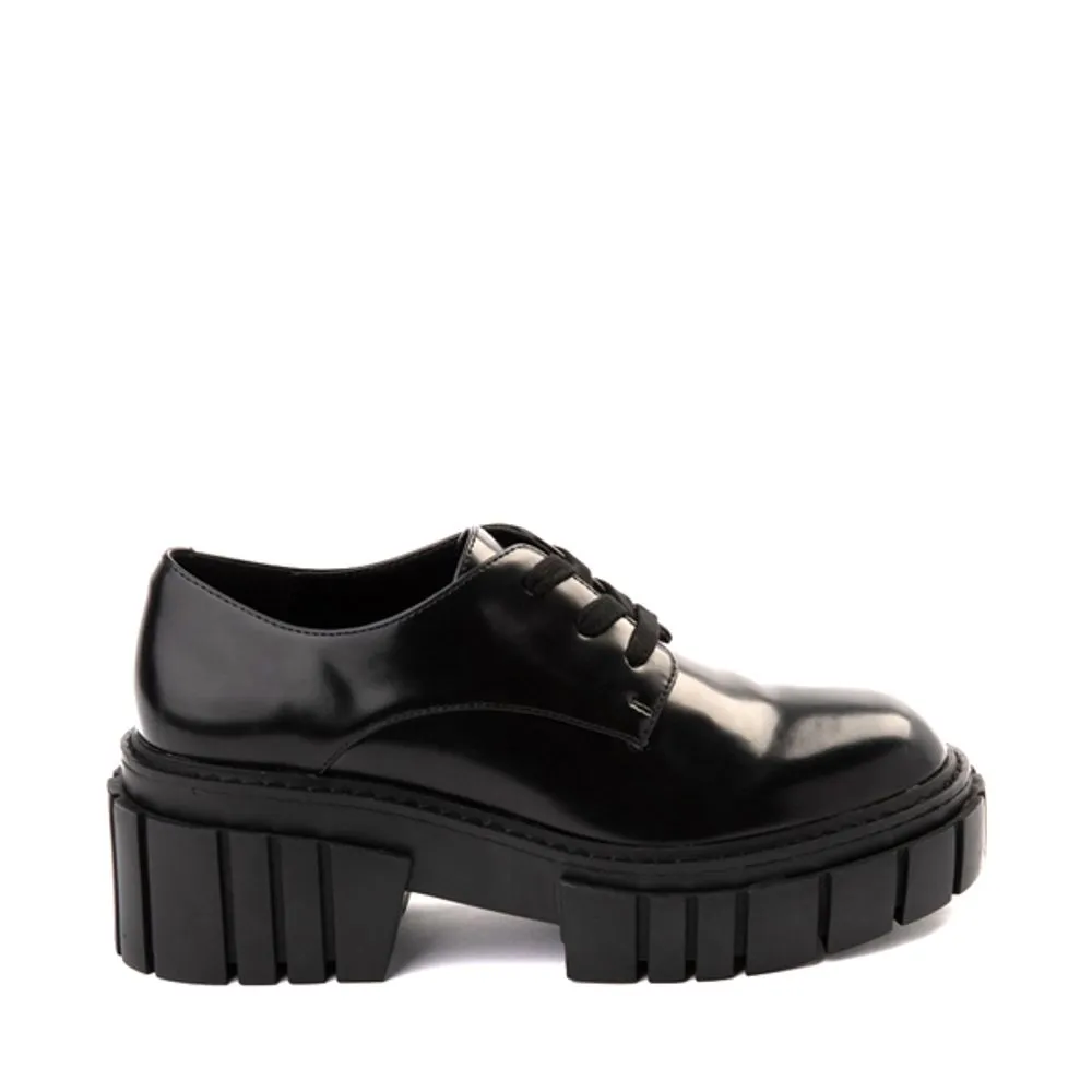 Womens Madden Girl Pharaoh Platform Oxford Casual Shoe - Black